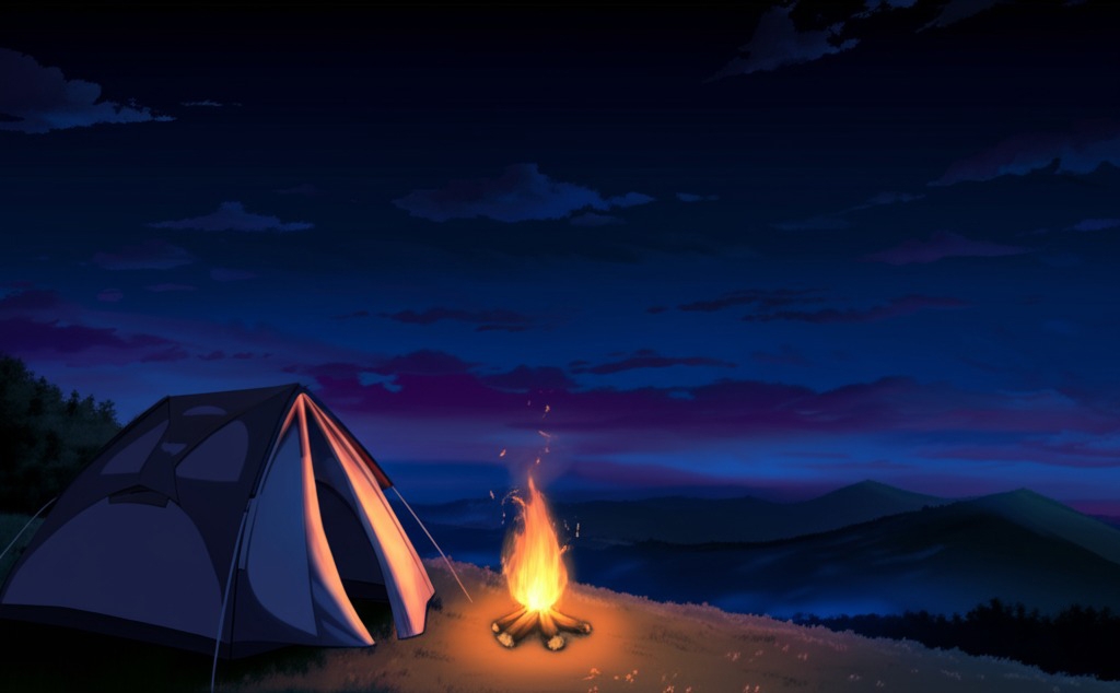 彼女とキャンプに行く