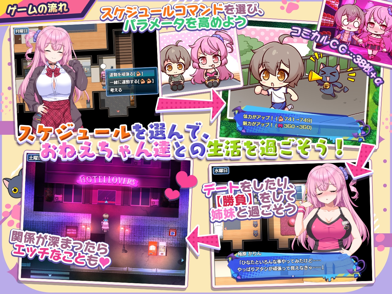 小悪魔スマホ ～ 美人エロ姉妹とボクのイチャイチャハーレム