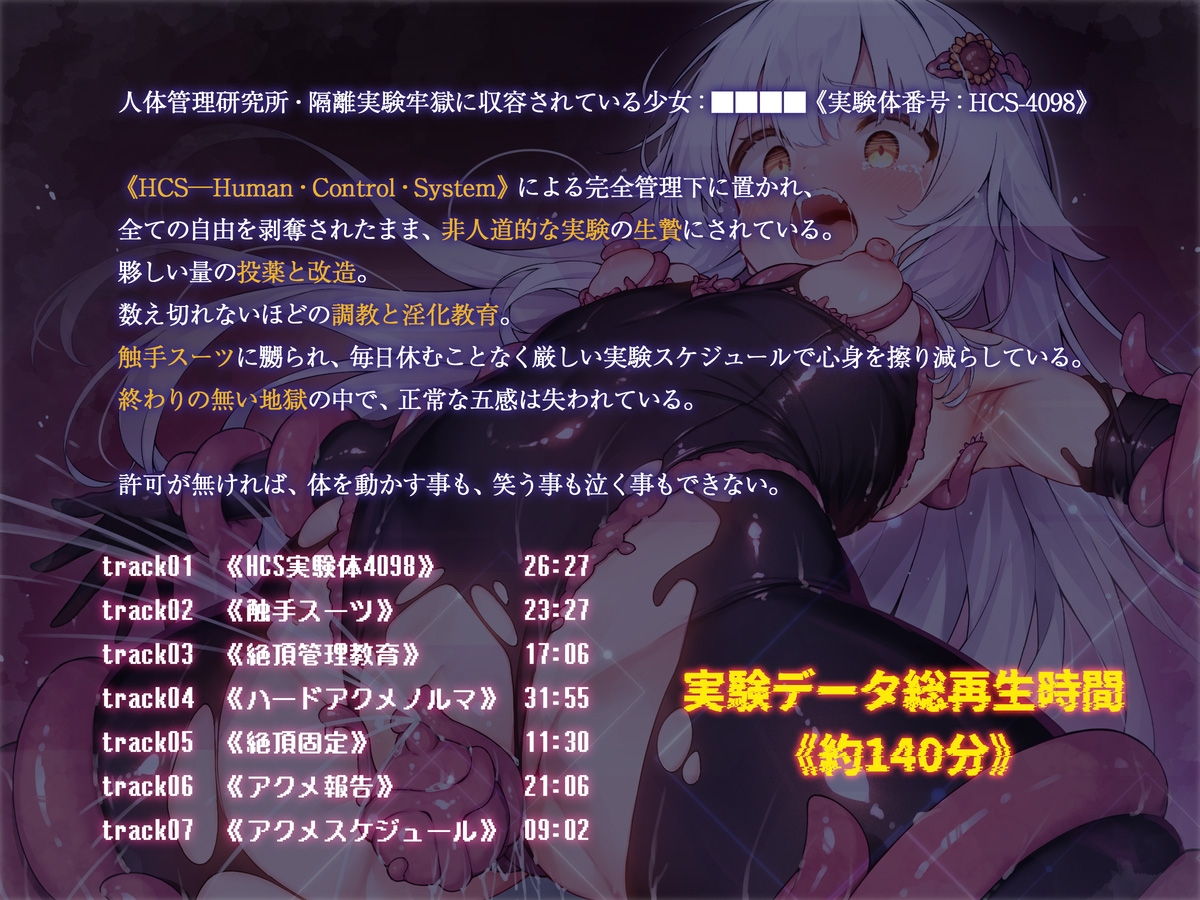 絶対服従プログラムIV 実験体4098 ~淫獄アクメ管理調教~