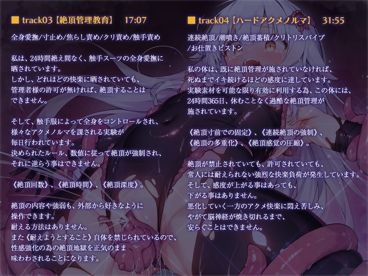 絶対服従プログラムIV 実験体4098 ~淫獄アクメ管理調教~