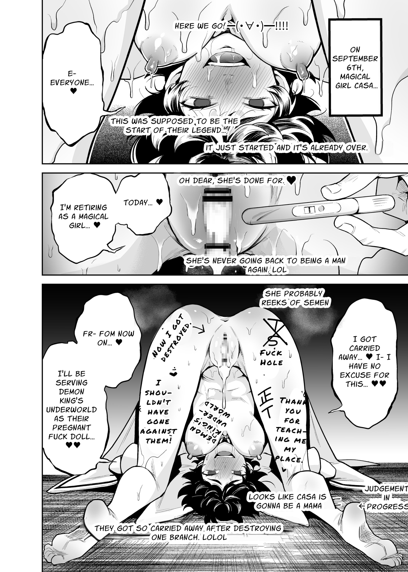 【英語版】TS魔法少女シュヴァリアちゃんとその仲間はメスに堕とされてもう男に戻れないってマジですか!?