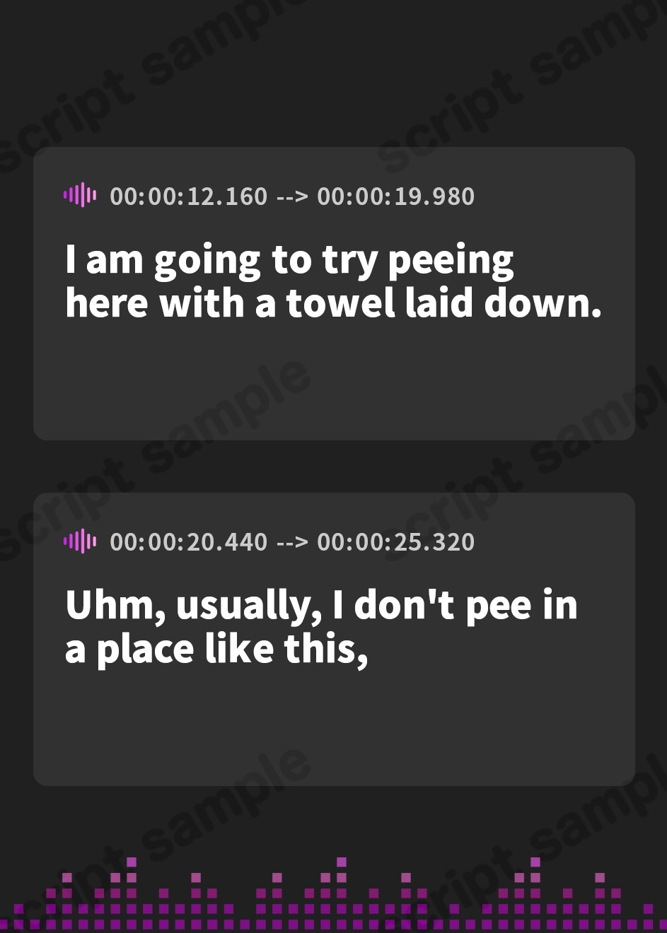 【英語版】【おしっこ実演】Pee.38綾瀬ましろのおしっこ録れるもん。～ベッドの上にタオルを敷いておしっこ編～