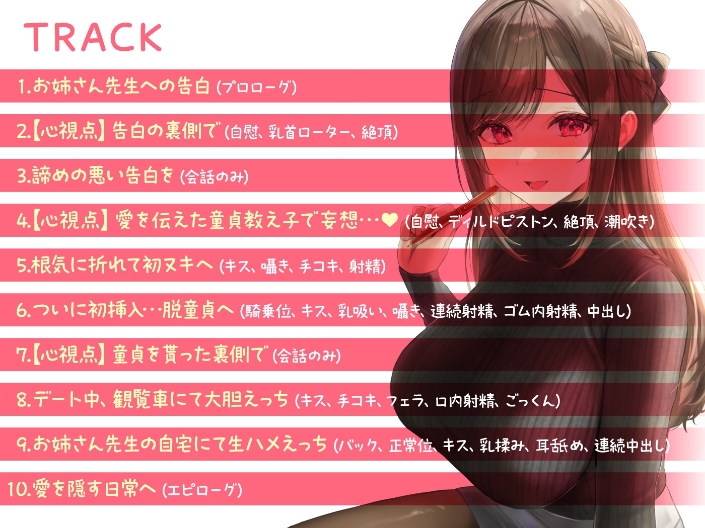 【期間限定55円】せんせぇとのあま～い恋のえっち -家庭教師JDとの恋と行為にまみれた日々-<KU100>