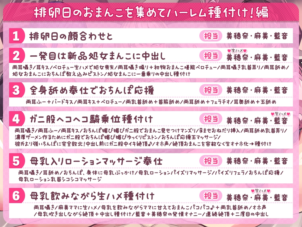 【約6時間/全編媚び媚び孕ませおねだり】孕ませマッチングアプリ ~子供が欲しい女性に孕ませ中出しするだけの簡単なお仕事です♪~