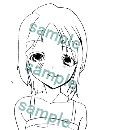 線画とラフ 3枚入り