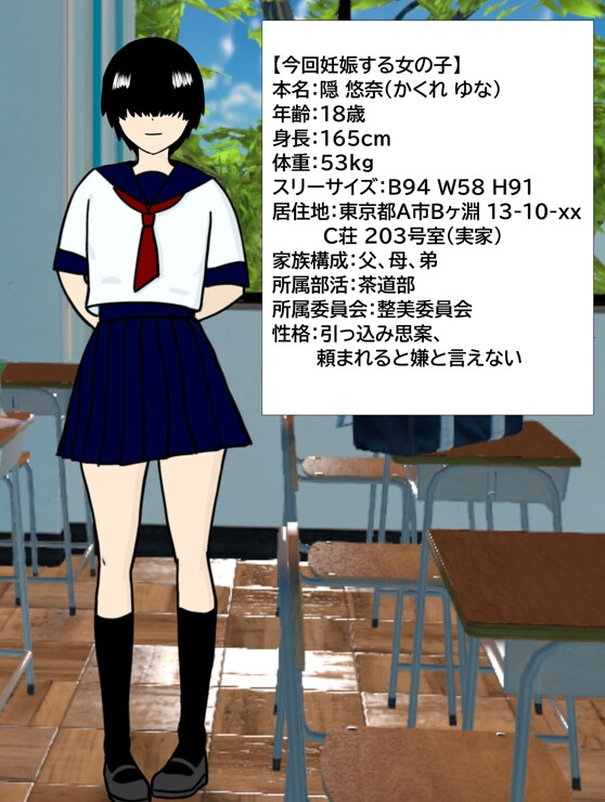 メカクレ地味子が、キモオタとの強○中出し交尾で妊娠するまでの記録。