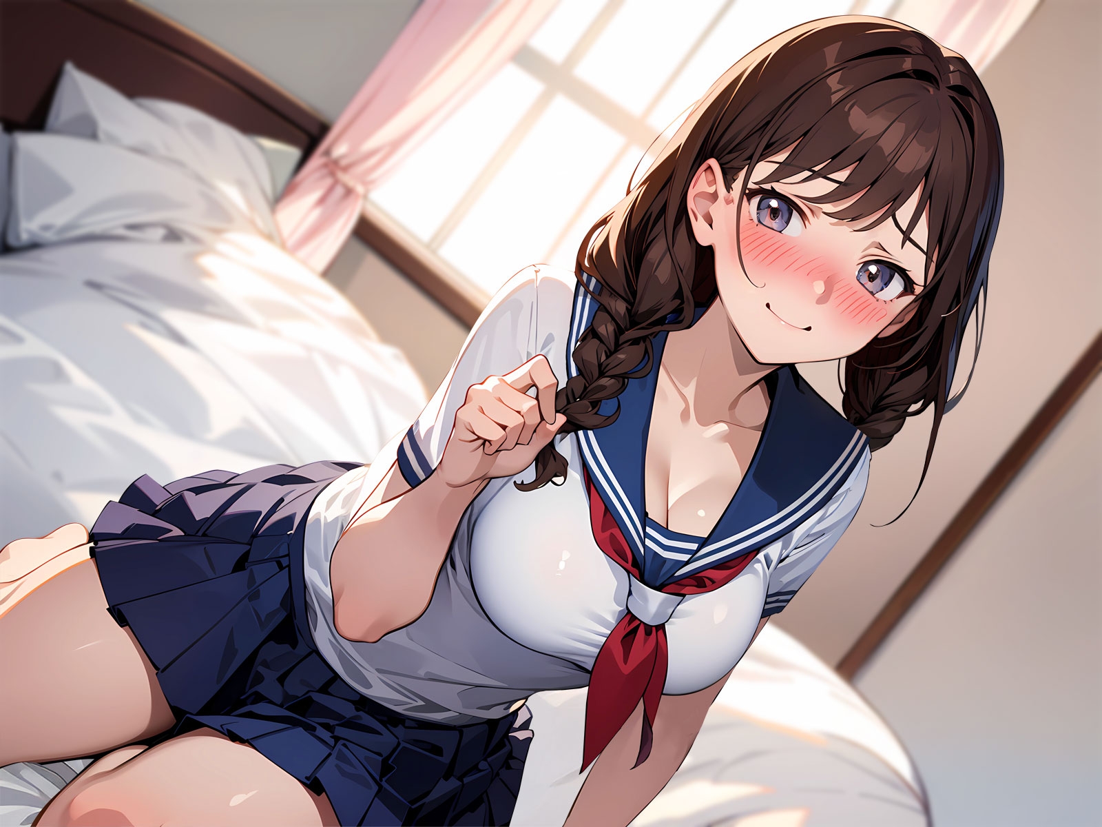 全肯定JK彼女と放課後あまあま密着初えっち~制服姿でお◯んこグチョ濡れオホ絶頂~