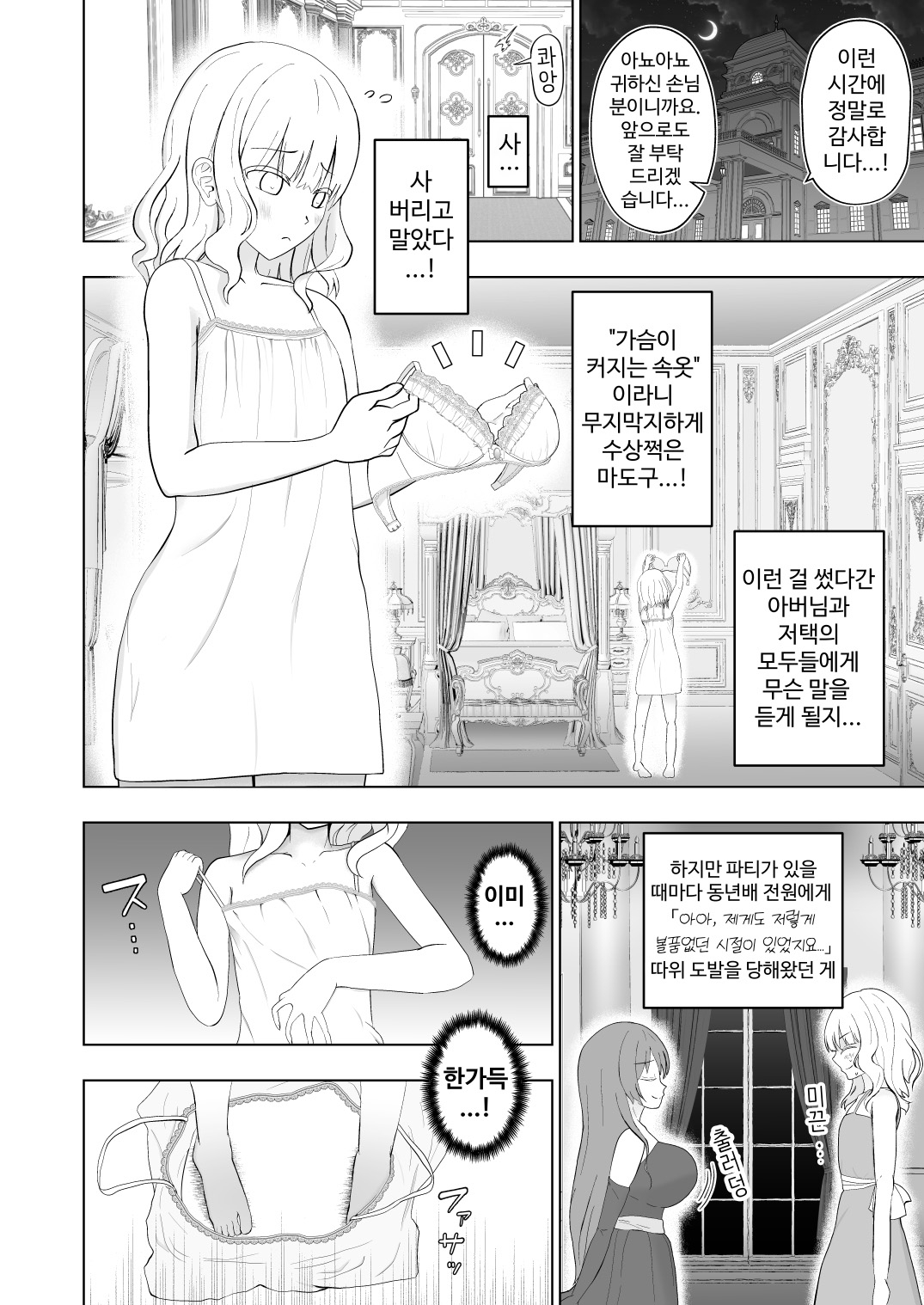 【韓国語版】「胸が大きくなる下着」を購入した貴族令嬢の末路