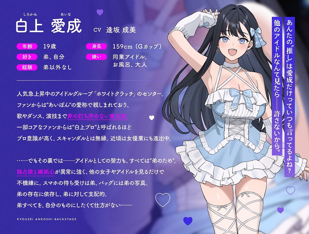 【被支配欲】強征"姉推し"バックステージ♡ ～クール系アイドルのメンタル安定剤孕みたがりえっち～