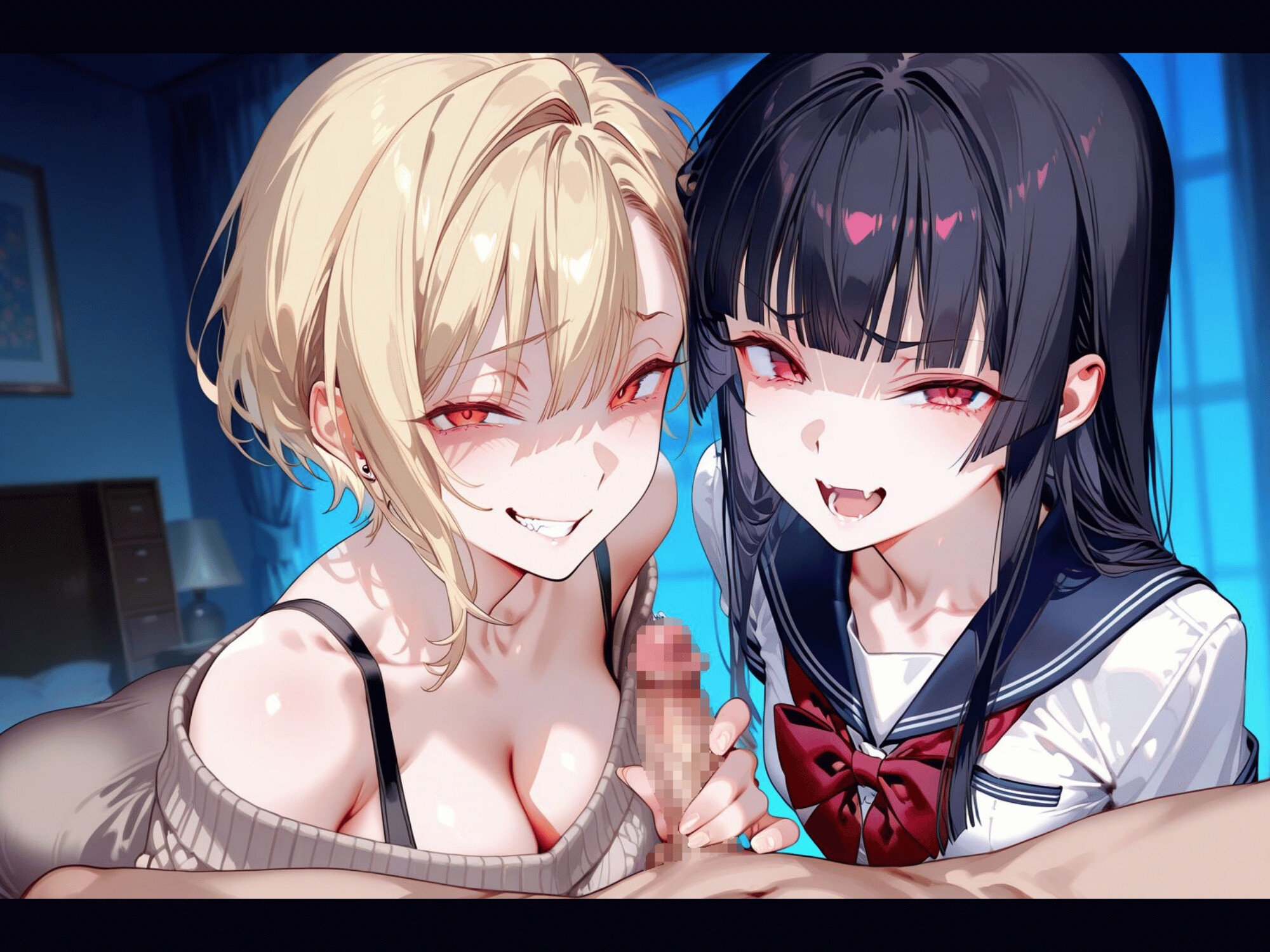 粗チンをマゾ責めする連れ子の姉妹～そのちっちゃいの使えるの?～【ドM向け】【KU100】