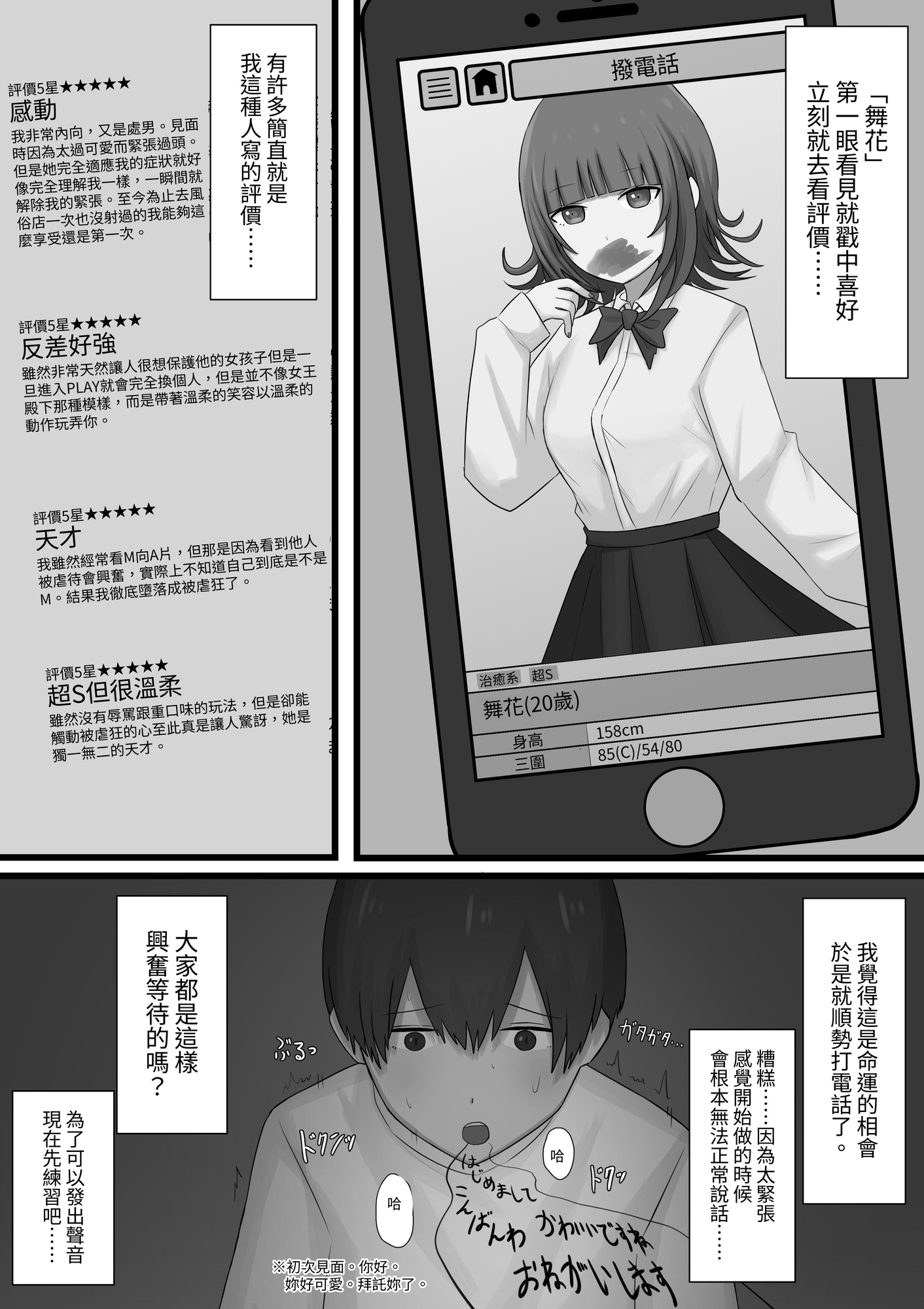 【繁体中文版】臆病者がM性感に行ってみた