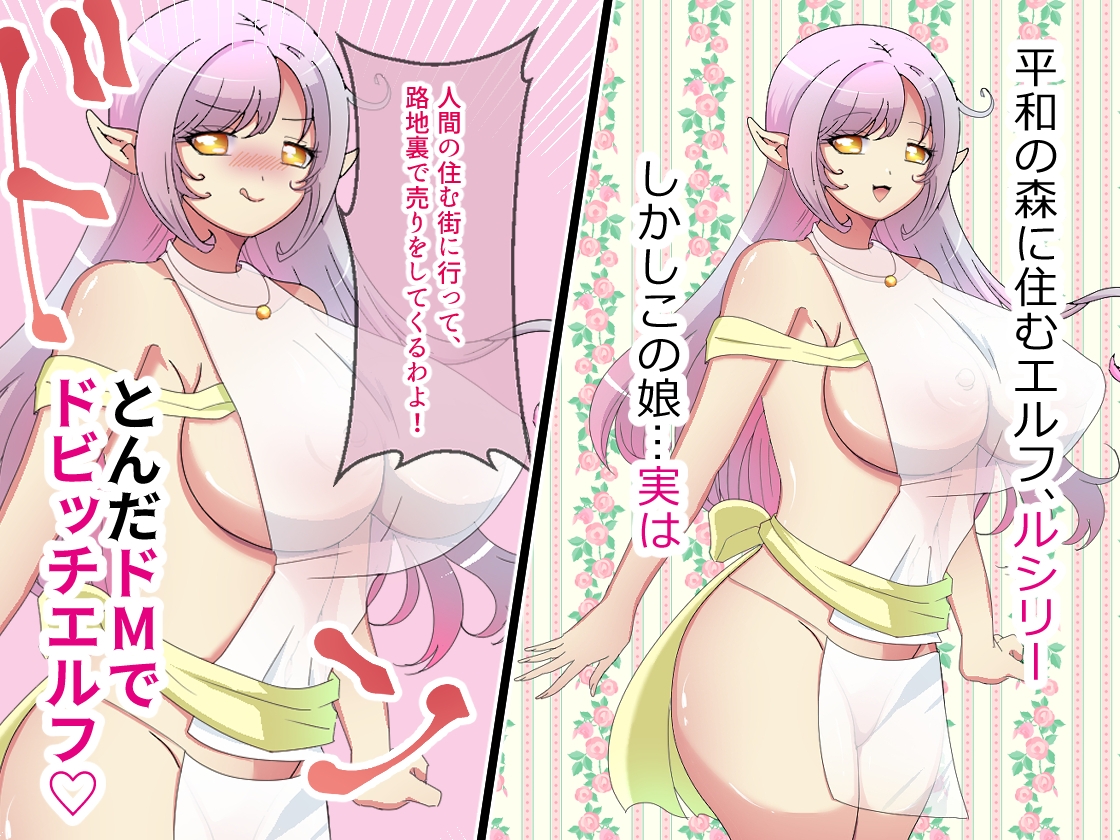 ドMエルフちゃんは、男たちにブチまわされて父親の分からない赤ちゃんを孕みたい♡