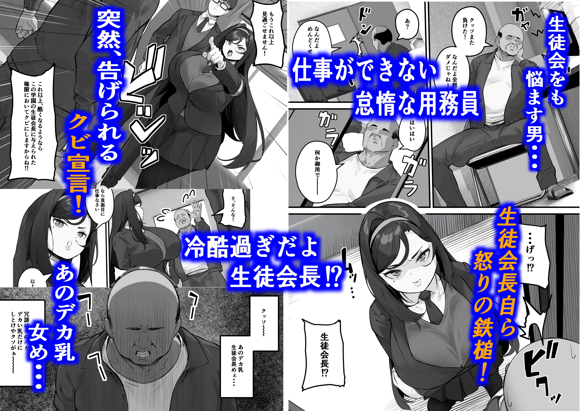 ドスケベ生徒会長 ドヘンタイな生徒会長は用務員の肉便器