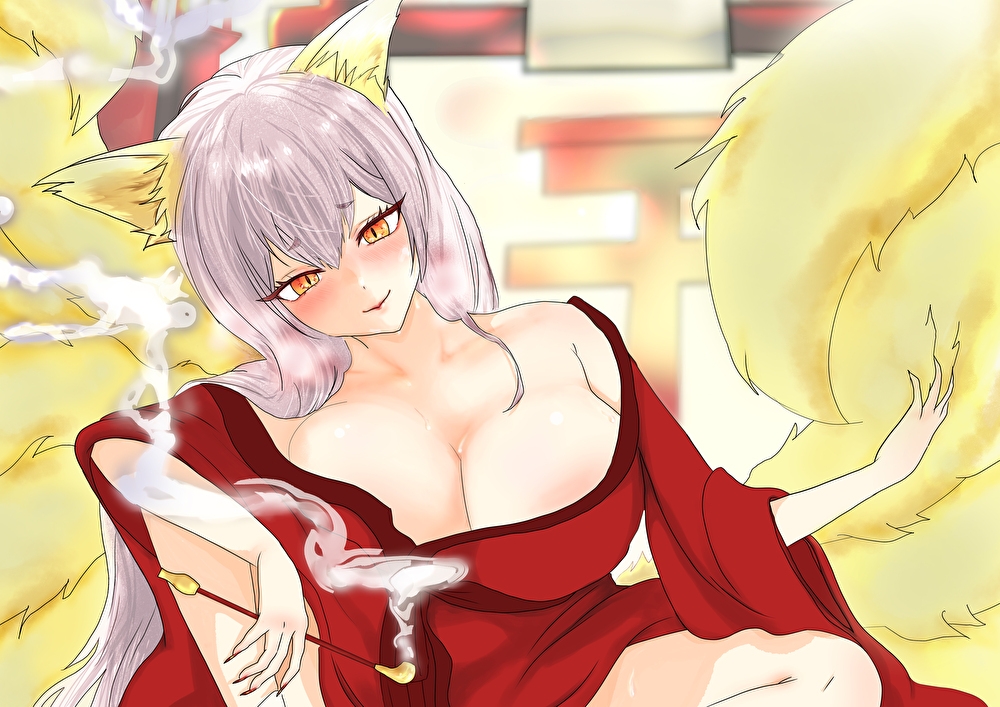 淫乱妖狐の誘惑催淫エッチ。子作り稲荷でおこもり∞びゅるびゅる搾精