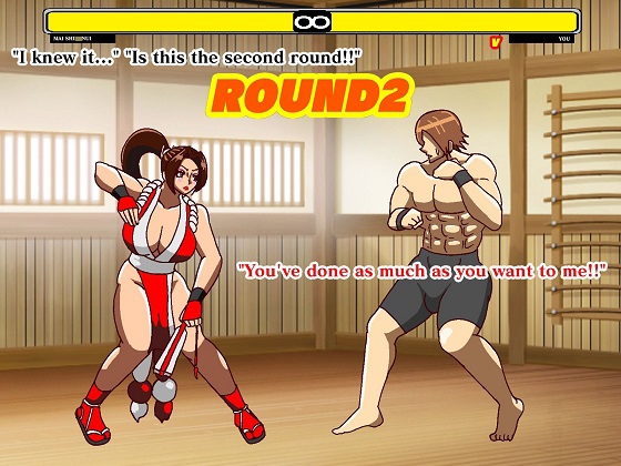 格ゲー世界に吸い込まれてしまったので日本一のくノ一レ●プしたったら2ROUND目は反撃されてしまった English