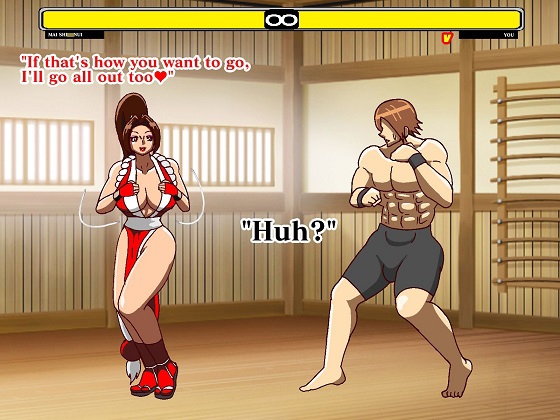 格ゲー世界に吸い込まれてしまったので日本一のくノ一レ●プしたったら2ROUND目は反撃されてしまった English