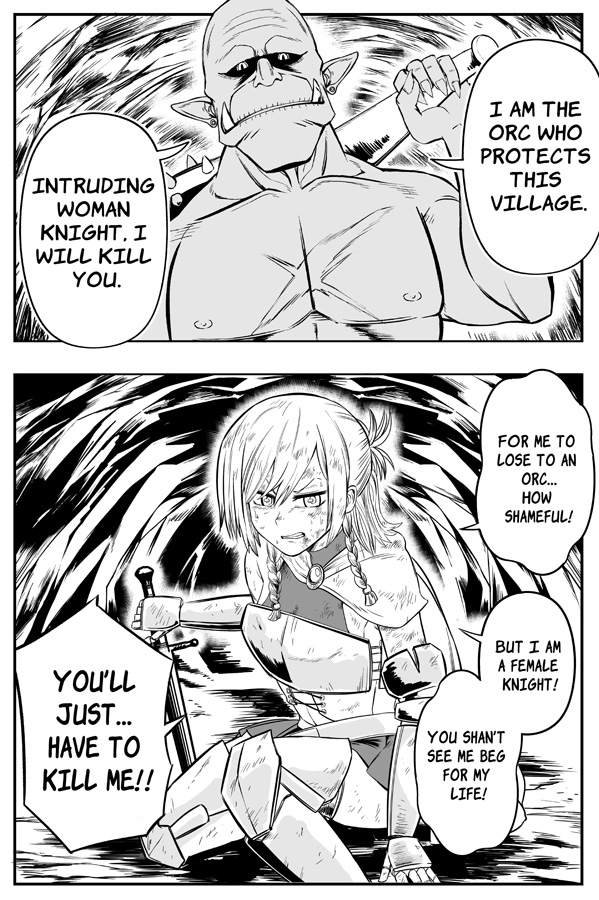 【英語版】女騎士初めての命乞い生中出し