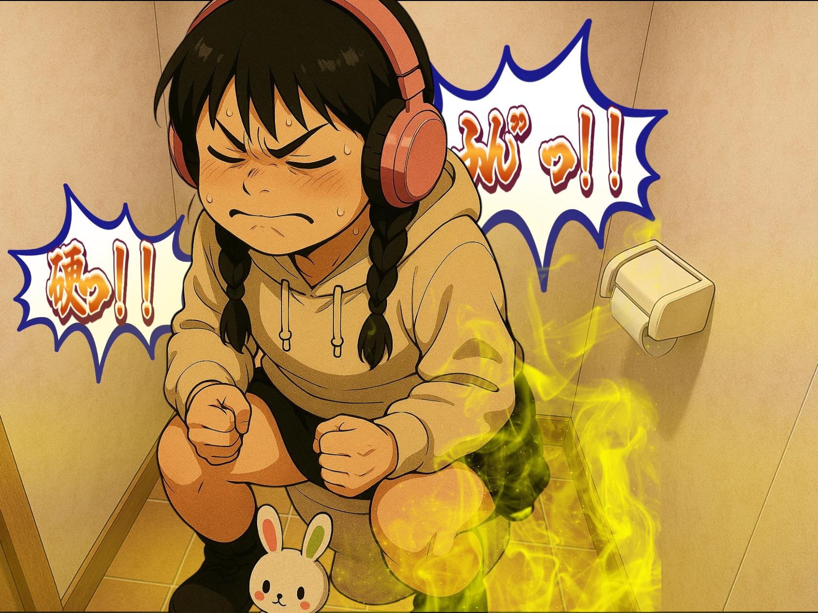 【実演排泄】うんこで踏ん張り実況！しおんちゃん！【ASMR】