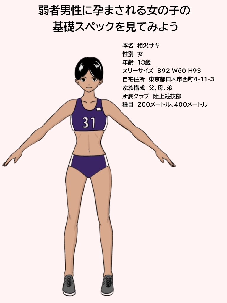 負け組だった俺が催○アプリを手に入れて、ボーイッシュ陸上女子を妊娠させるまで。