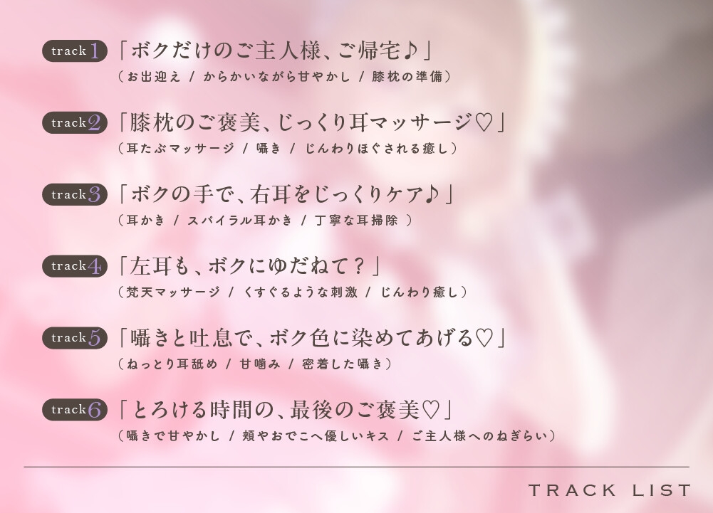 【こしょこしょ多め♡】クールな小悪魔ボクっこメイドの太ももの上で～お耳トロける♡たっぷり耳責めご奉仕フルコース♪～《えもこASMR》