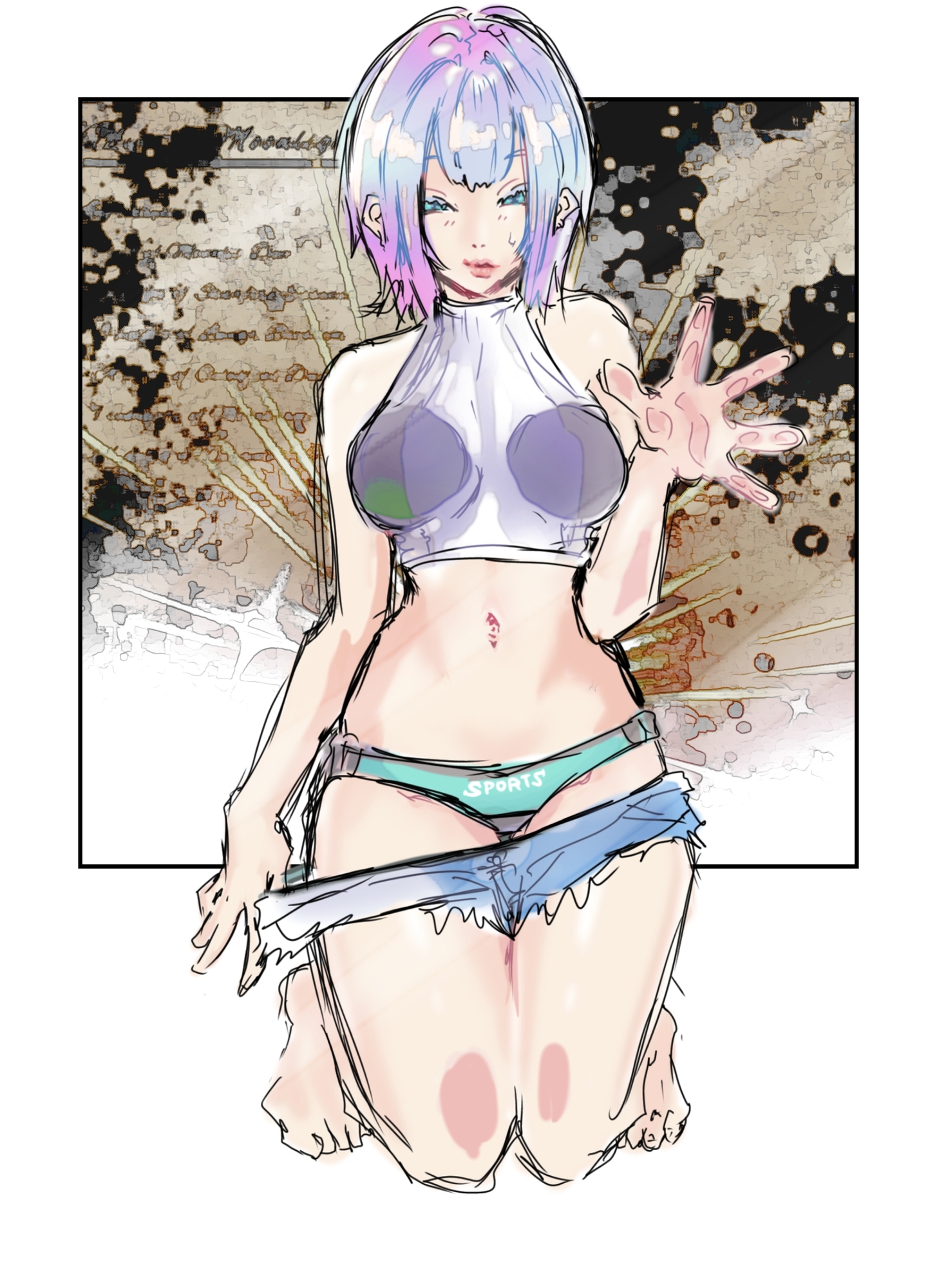 【着衣版】1コマ漫画 ラフ案シリーズ 第一巻
