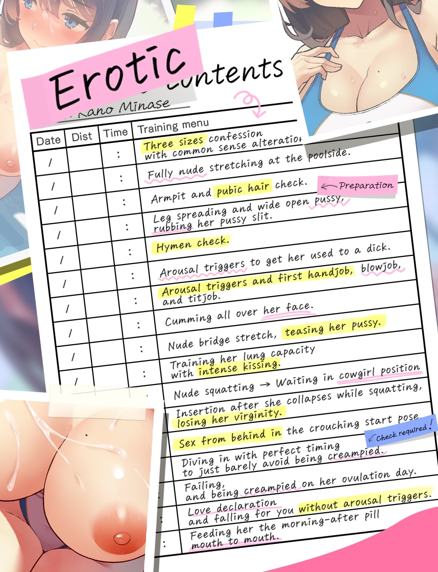 Horny Coaching ~Insta-Corruption Arousal Triggers: Kano Minase of the Oumi Swim Team~