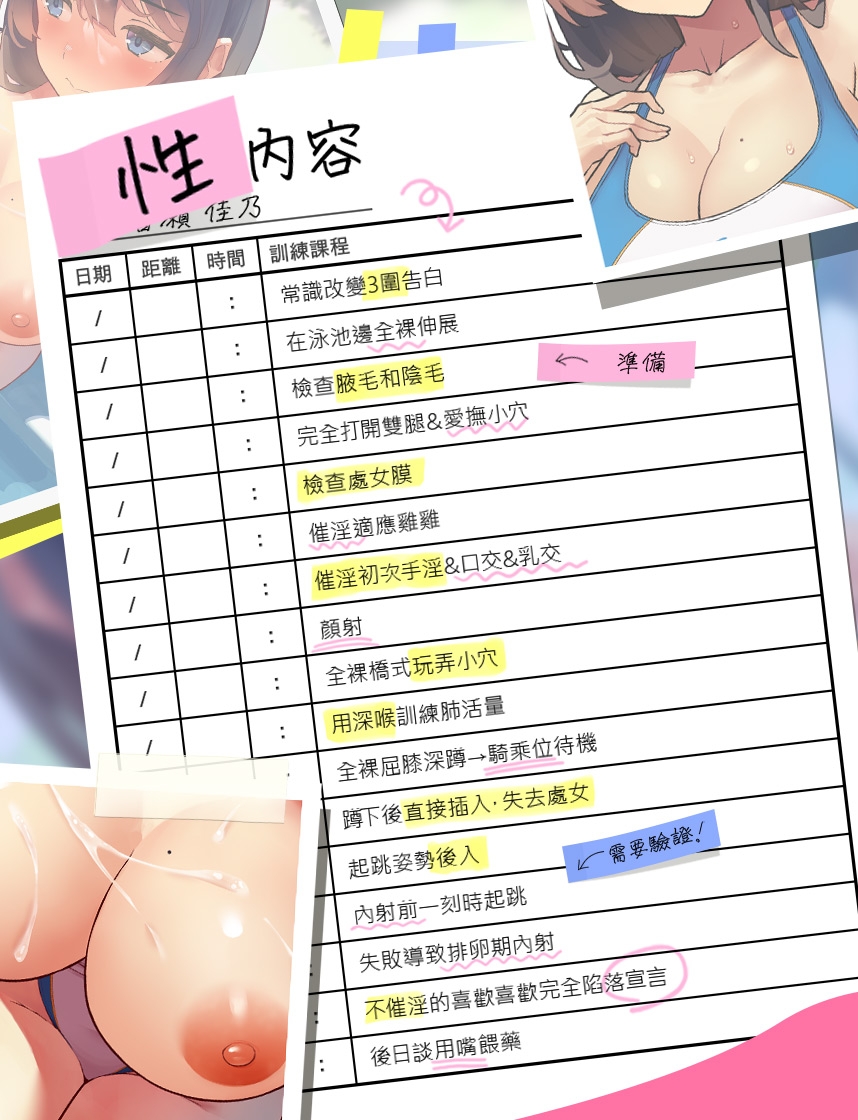 【繁體中文版】性春指導～用催淫暗示讓她輕易淪陷?青海女子游泳部·皆瀨佳乃的故事～