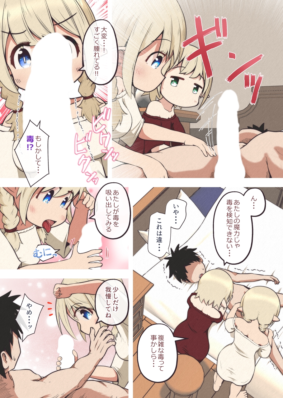 エルフの姉妹に助けられた冒険者が性奴○にされるお話