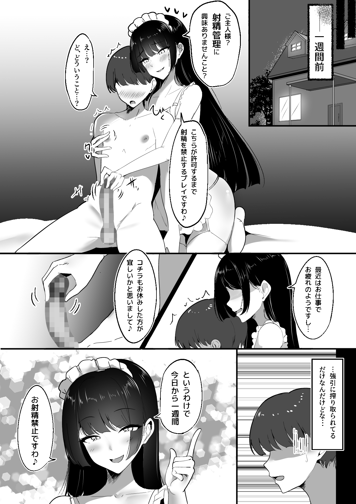 僕の専属メイドは射精管理がお好き。