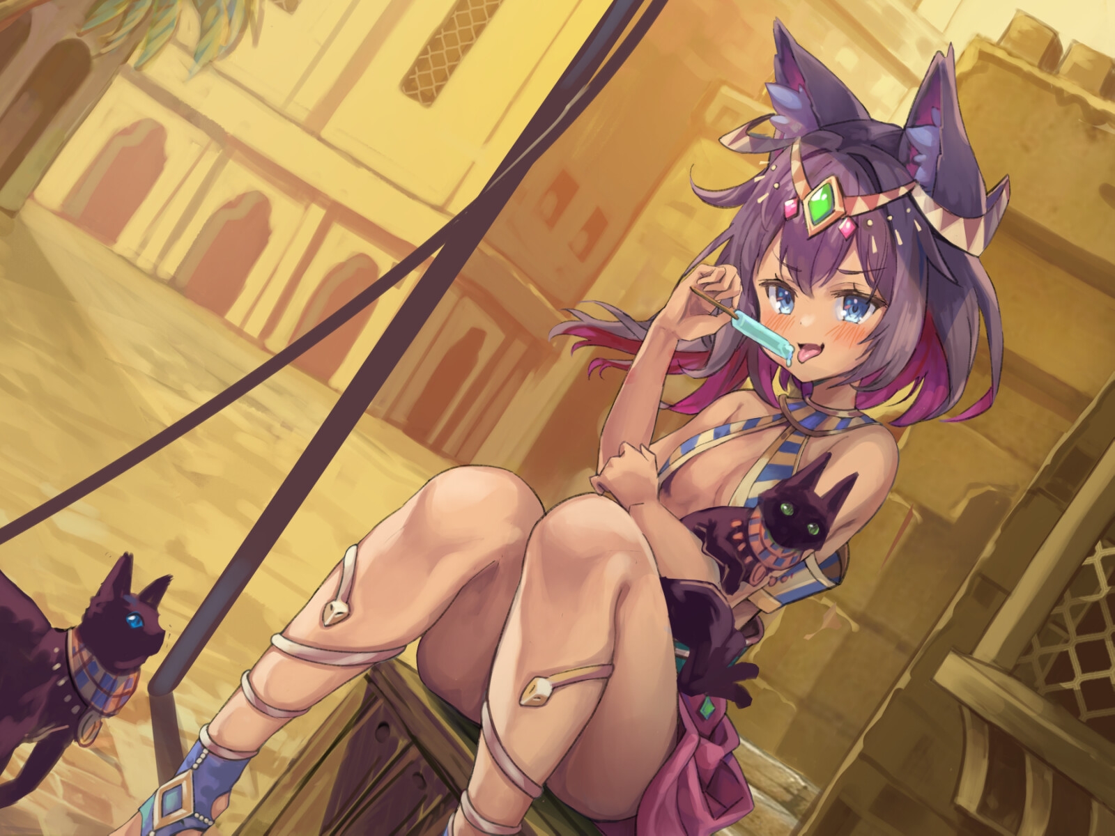 【にゃん喘ぎ】バステトちゃんの恩返し【チン嗅ぎ】