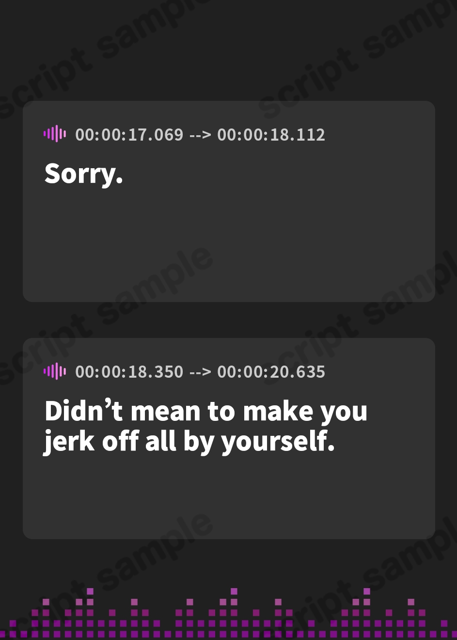 【英語版】【すぐ済ませたいけど、ちゃんと気持ち良く射精したい貴方へ】～裏垢変態女子の短時間濃厚えっち音声集～