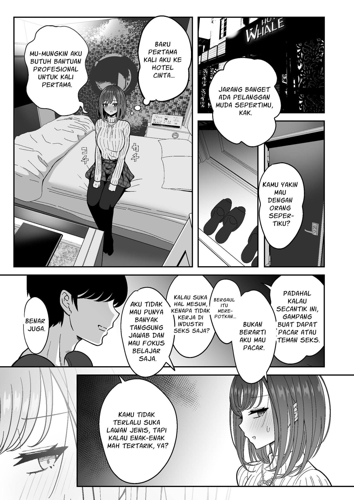 【インドネシア語版】雌射精入門~クール系デカパイお嬢様がはじめての潮吹き専門オナサポ女性用風俗で女の子汁ぴゅっぴゅしまくる話~