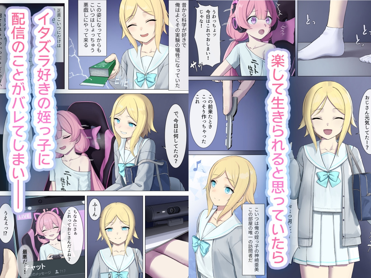 TS配信おじさん ~○リ配信で楽して暮らしたいのに姪っ子がエッチないたずらをしてくる~