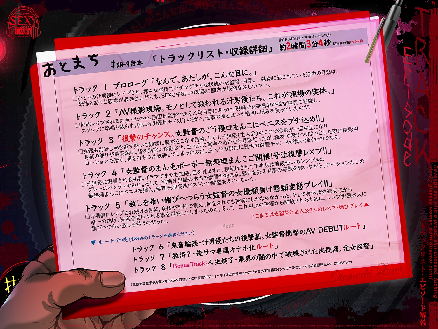 7/29まで早期7大特典【高慢で糞生意気な芋メガネ女AV監督まんこに復讐SEX】年下Z世代ガキに全穴ブチ責め子宮精液タンク化で孕むまでオホ泣き便所化AV DEBUT