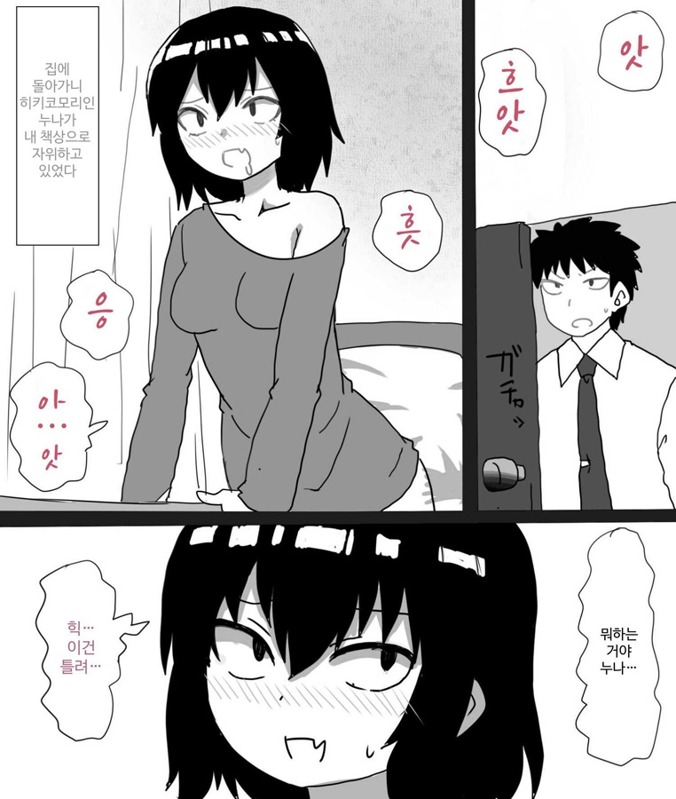 【韓国語版】ムラムラした引きこもりの姉は弟で性欲処理をする