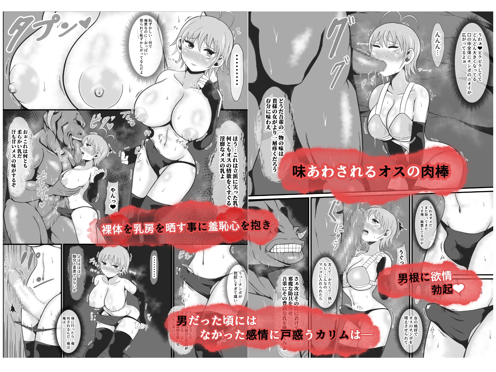 【TS悪堕ち】屈強なる戦士が淫乱メス悪魔へ性転換