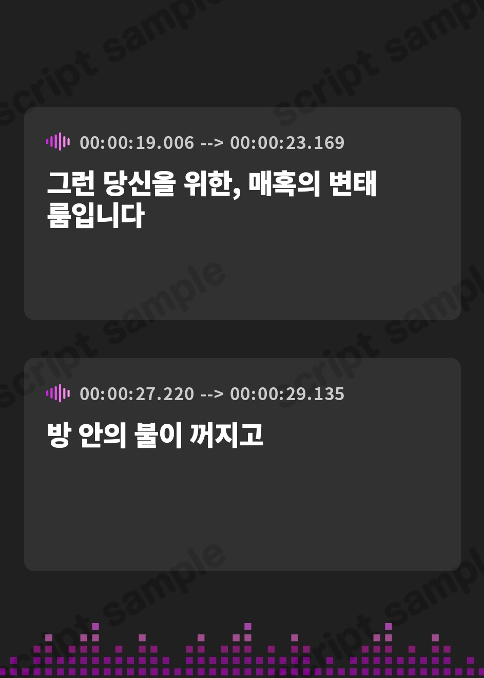 【韓国語版】事務的精液搾取-ドスケベル~ム-【低音KU100】