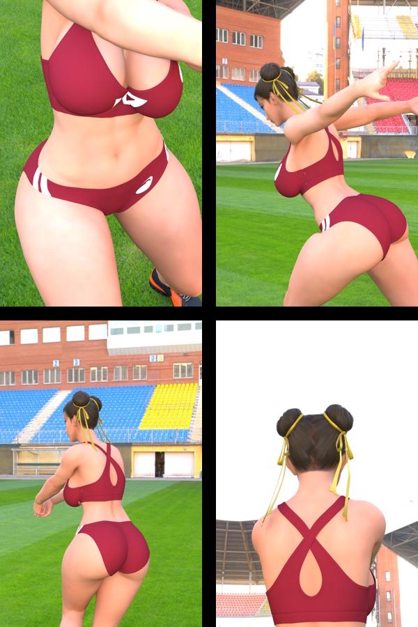 元祖中華女性格闘家 チュ○リー(春○)の写真集 麗しき春_08