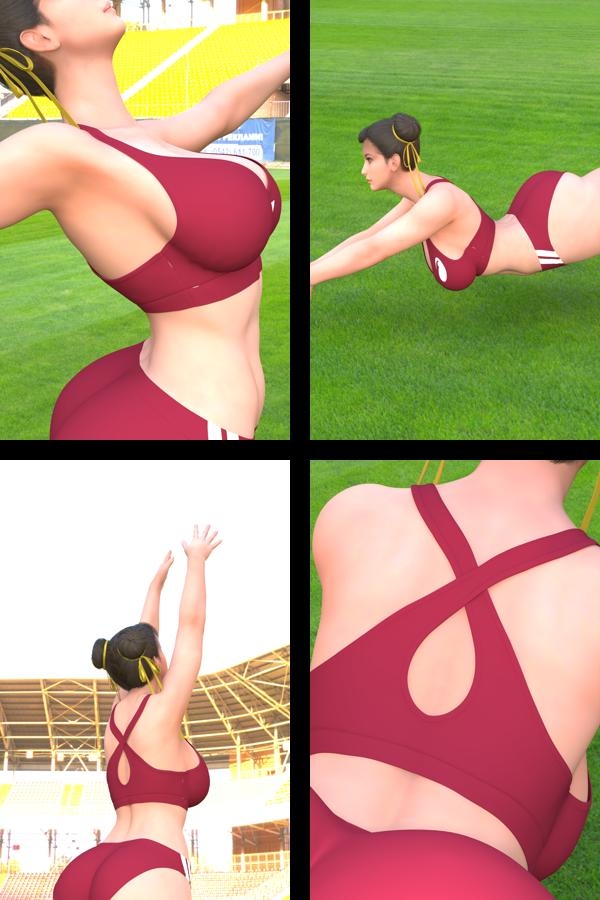 元祖中華女性格闘家 チュ○リー(春○)の写真集 麗しき春_08