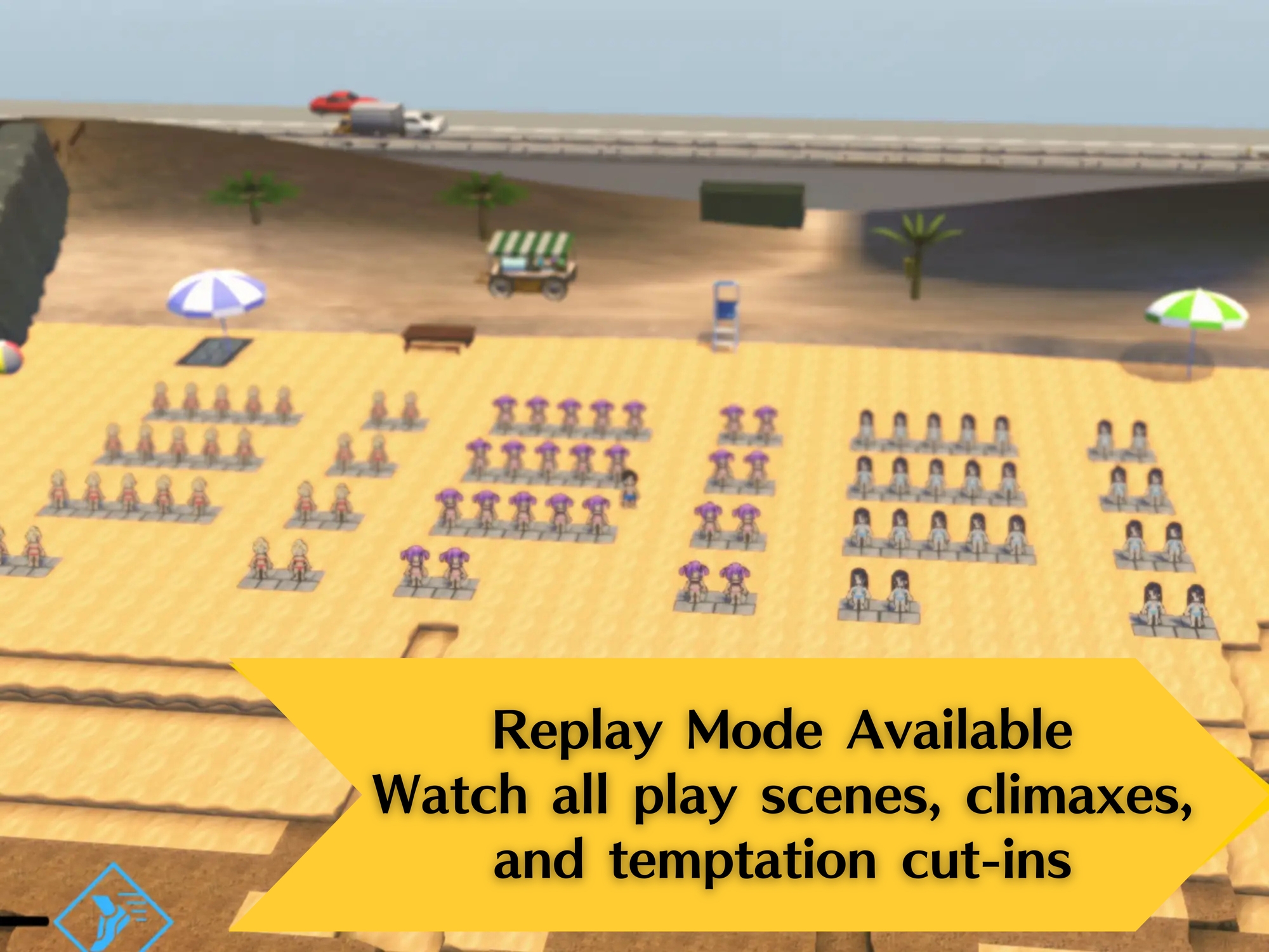 [ENG TL] Isekai Beach [Live 2D! Run from Horny Girls!]