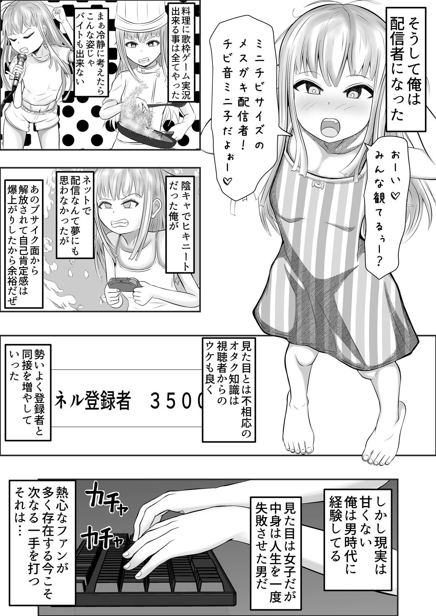 無職ニート少女に転生 エロ配信で金稼ぐ