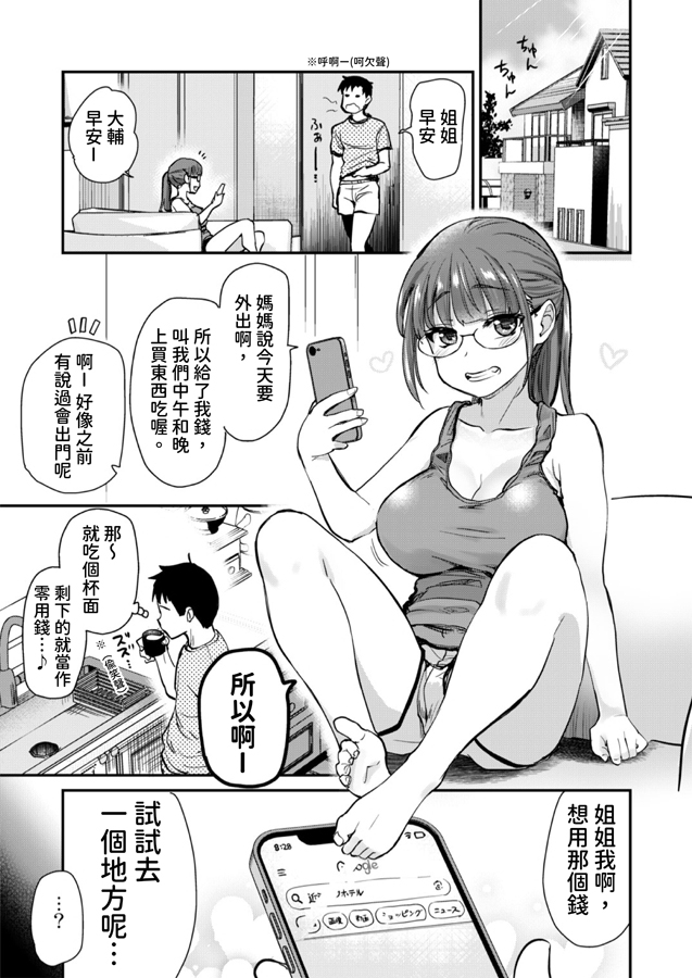 【繁体中文版】いつもの弟の性欲処理を、今日はラブホでしたい姉。