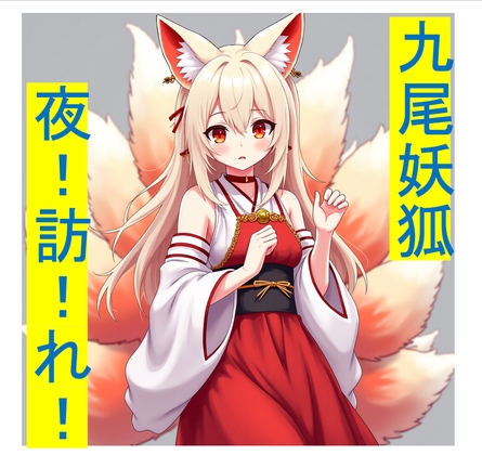 九尾妖狐の夜訪れ