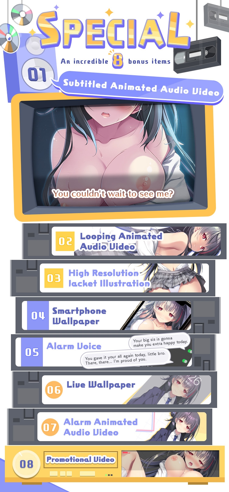 [Full Live2D Animation] Naughty Big Sis Dispatch Service ~A Soft, Sweet JK Cheers You Up With Sex~