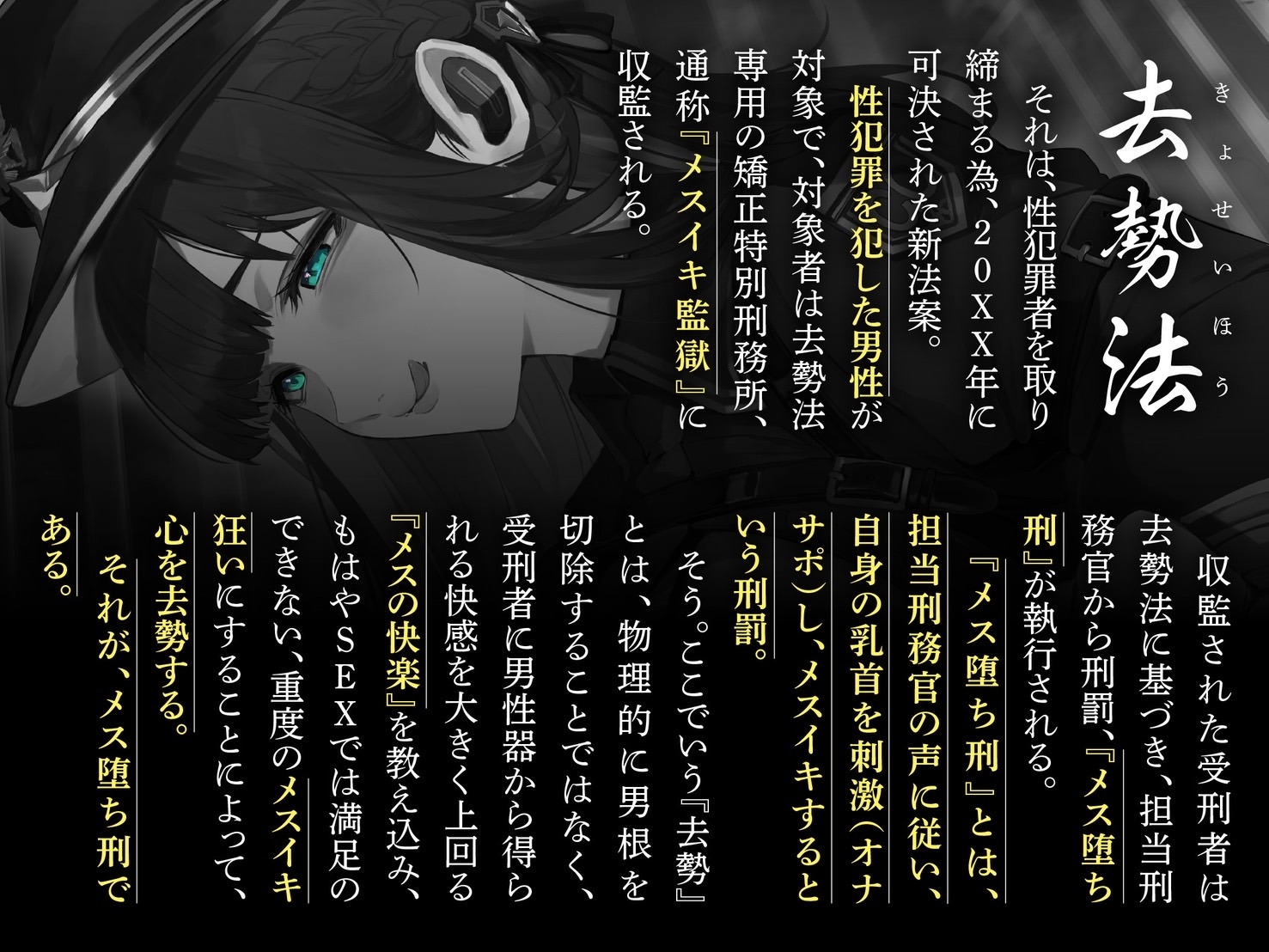【オナサポ】メスイキ監獄序〜性犯罪で捕まった貴方は、低音看守お姉さんに無理矢理メスイキさせられるオナサポでマゾメス更生させられる〜