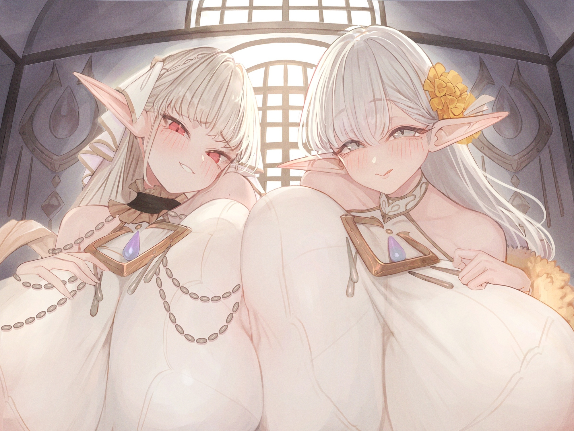 【全肯定×愛玩奉仕】上位種爆乳エルフ聖女様の甘マゾ射精セラピー