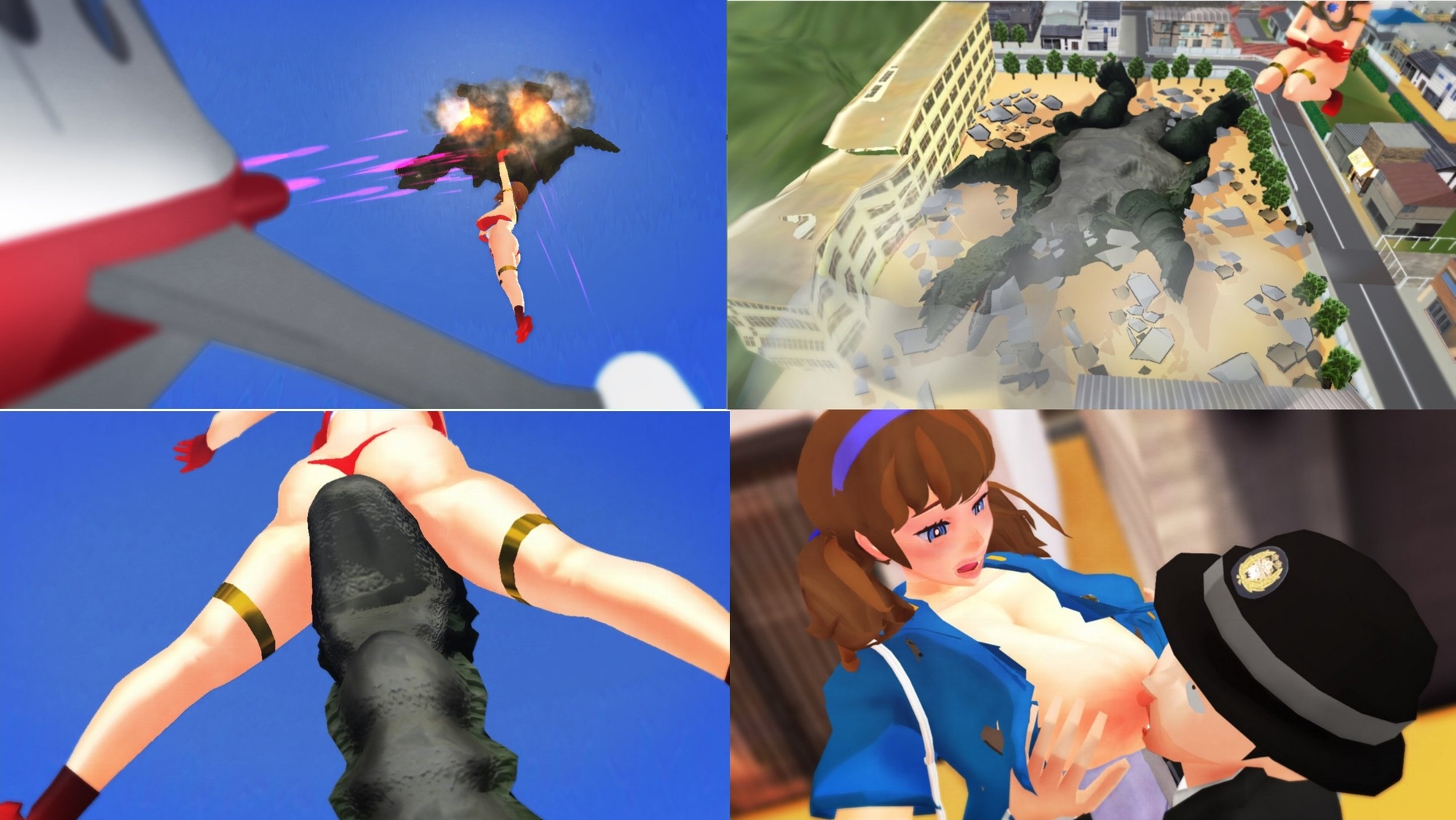 長編アニメ妄想特撮シリーズ・マリトラレディ第6弾 「壁穴にハマってハメられて！」