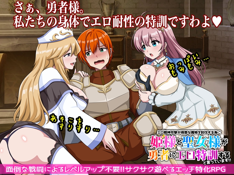 エロ精神攻撃が得意な魔物を討伐する為に姫様と聖女様が勇者にエロ特訓すると言っています！！