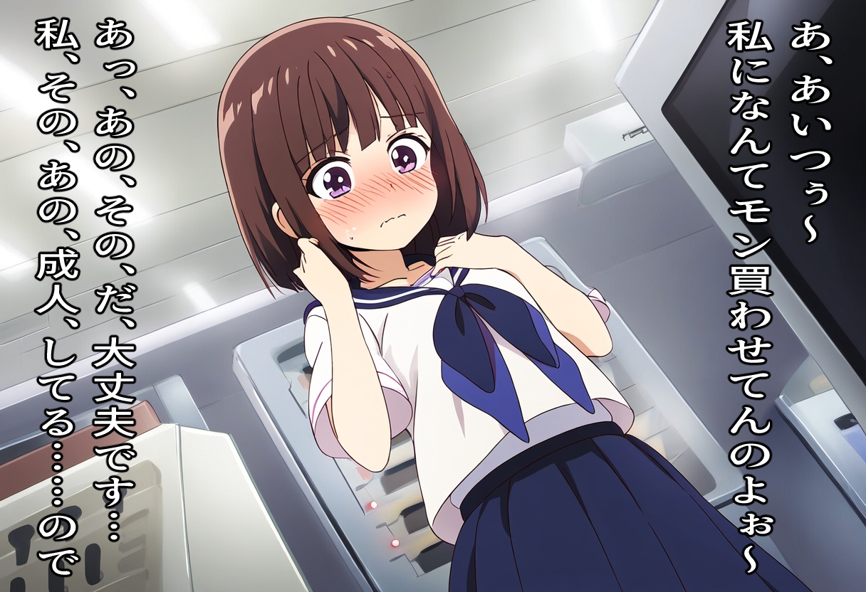 童顔お姉ちゃんの弱みを握って制服コスプレ羞恥デート