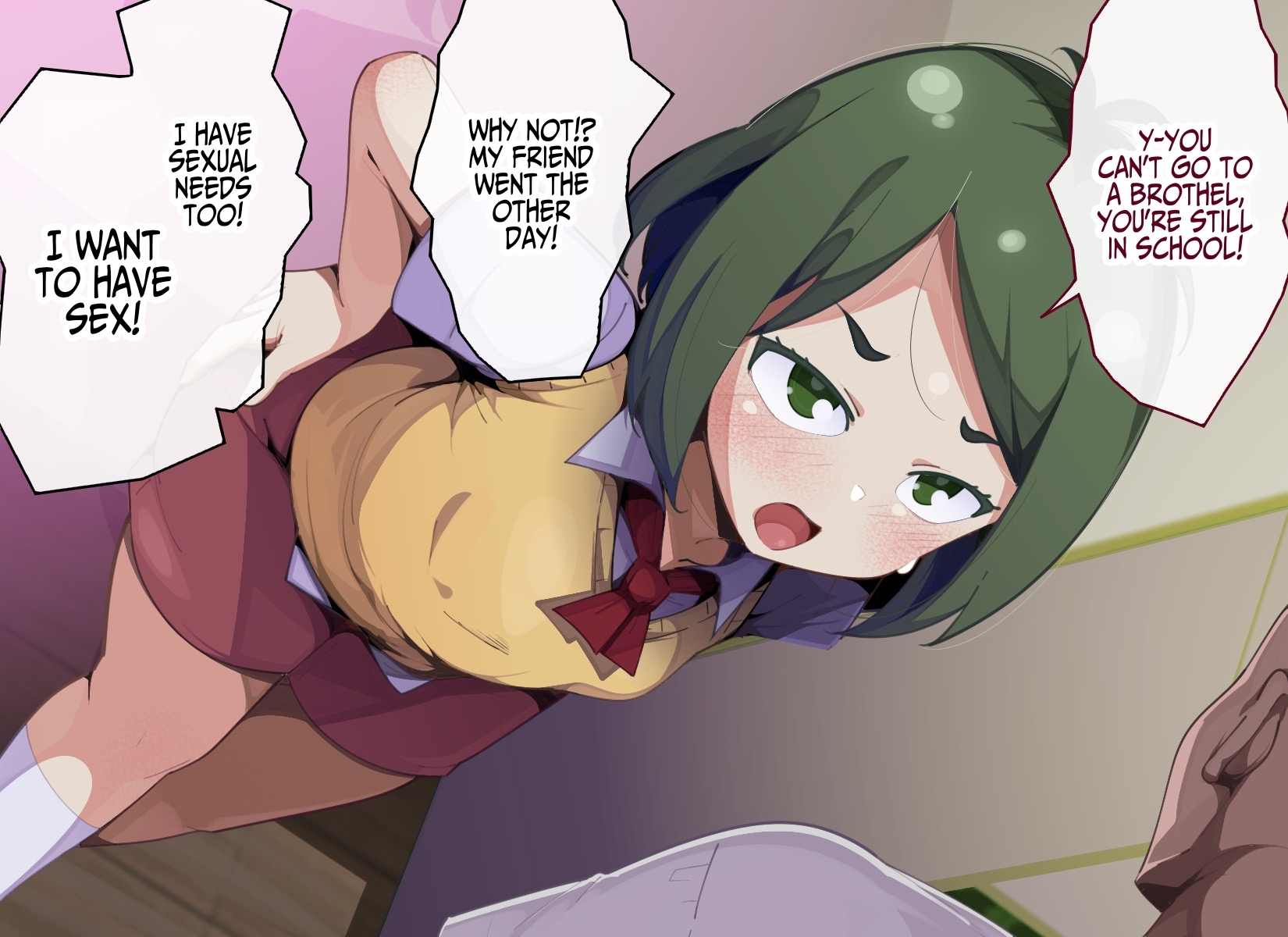 【英語版】仲良し兄弟、風俗に行く弟を止める為に兄が風俗嬢になって弟をおもてなし